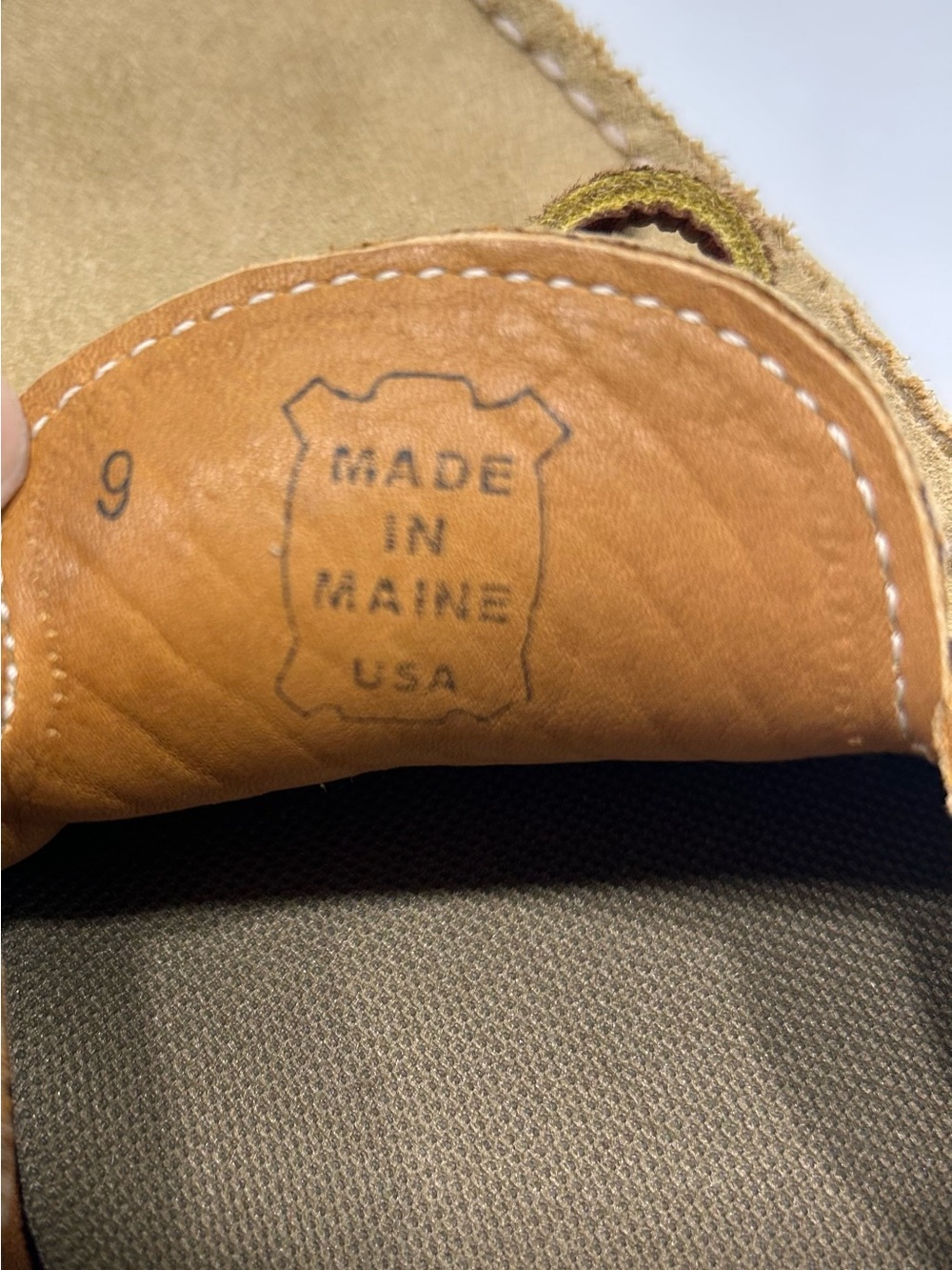 Men’s Tan Suede Slip-On Driving Moccasins - Picture 4 of 5